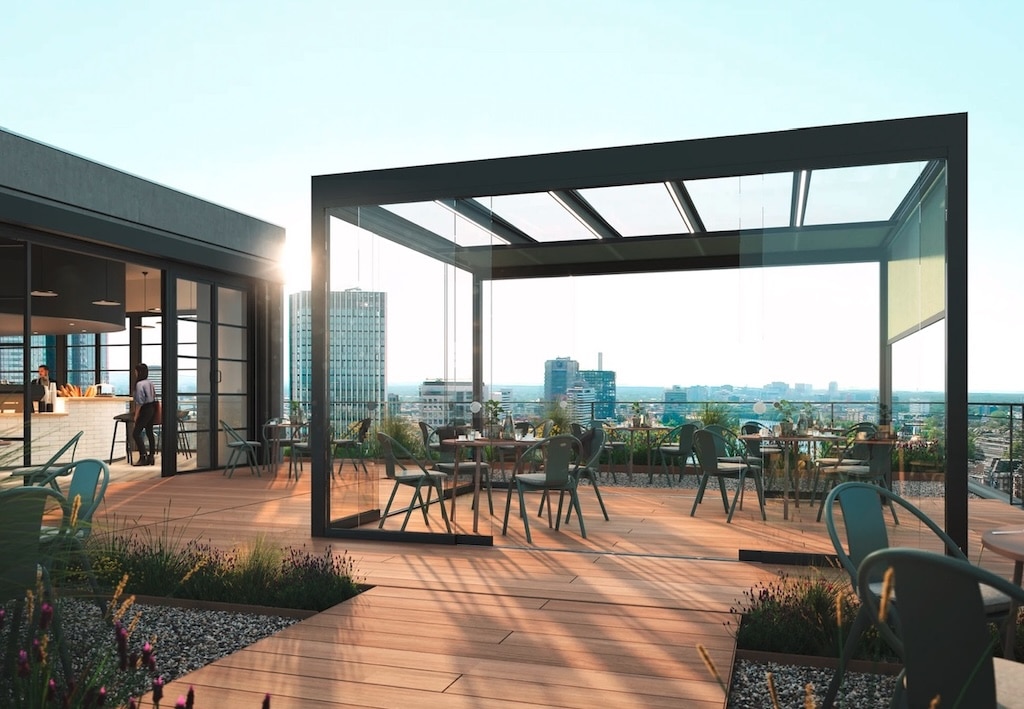 Pergola für Gastronomie