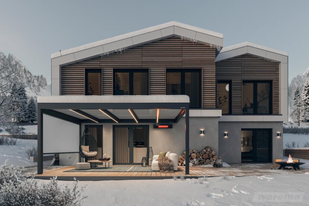 stabile Pergola für Schnee